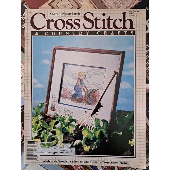 Americana Country Theme Lot of 17 Vintage Cross Stitch Pattern Booklets - Picture 10 of 16